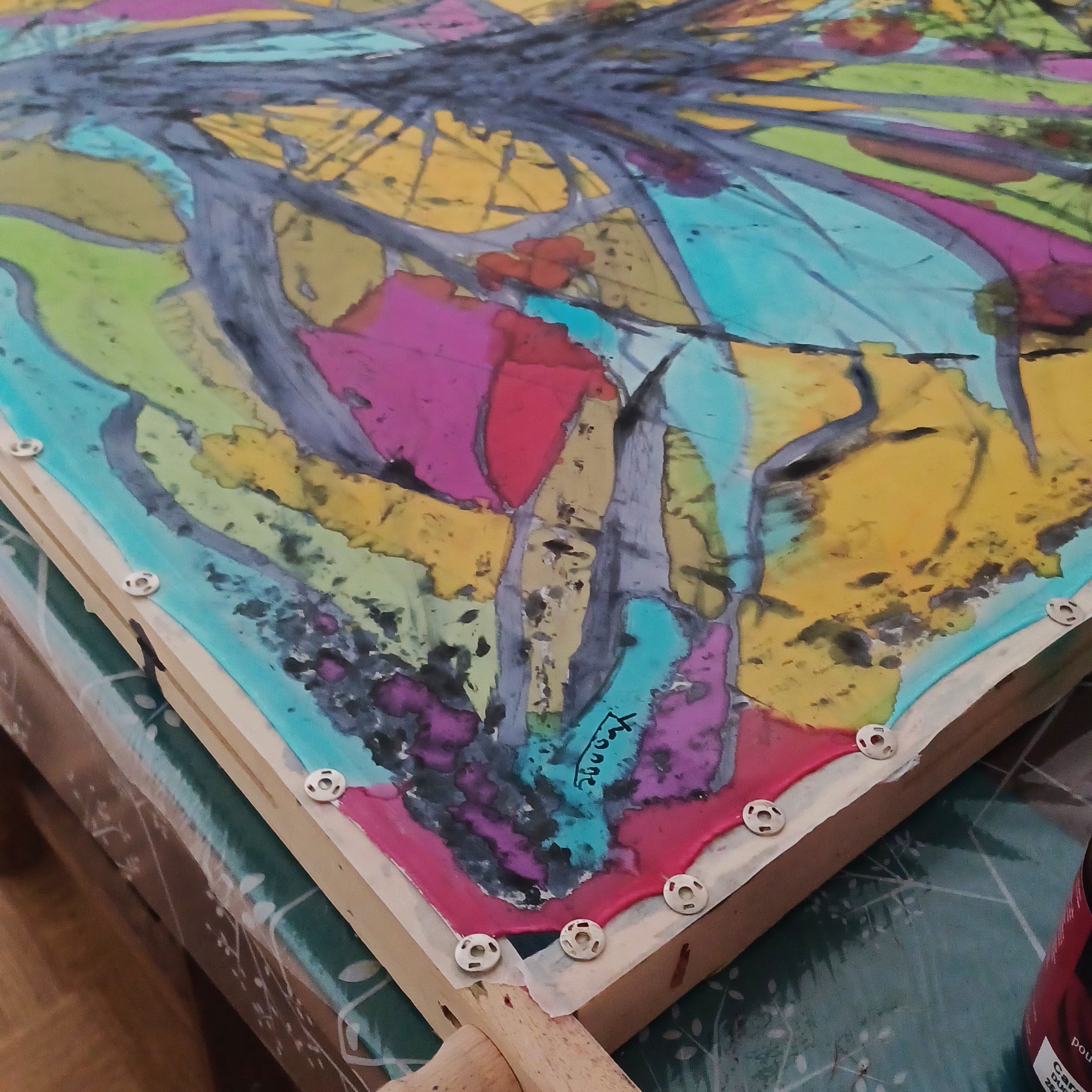 Multi Color Dye on Cloth