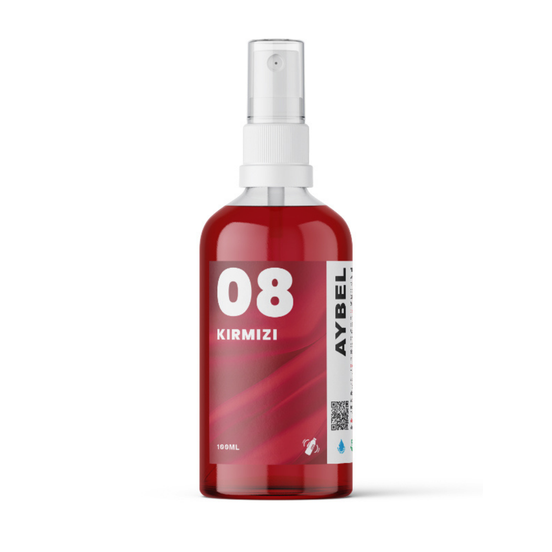 Rubinrotes Textilfarbspray