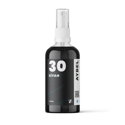 Schwarzes Textilfarbspray